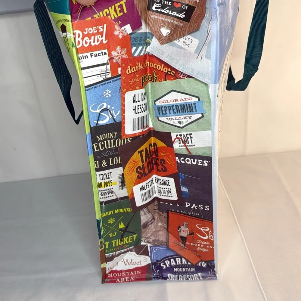 Trader Joe’s Plastic Reusable Shopping Tote Bags Collectible 6 Gallon Set of 3